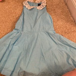 Polo dress with lace detail